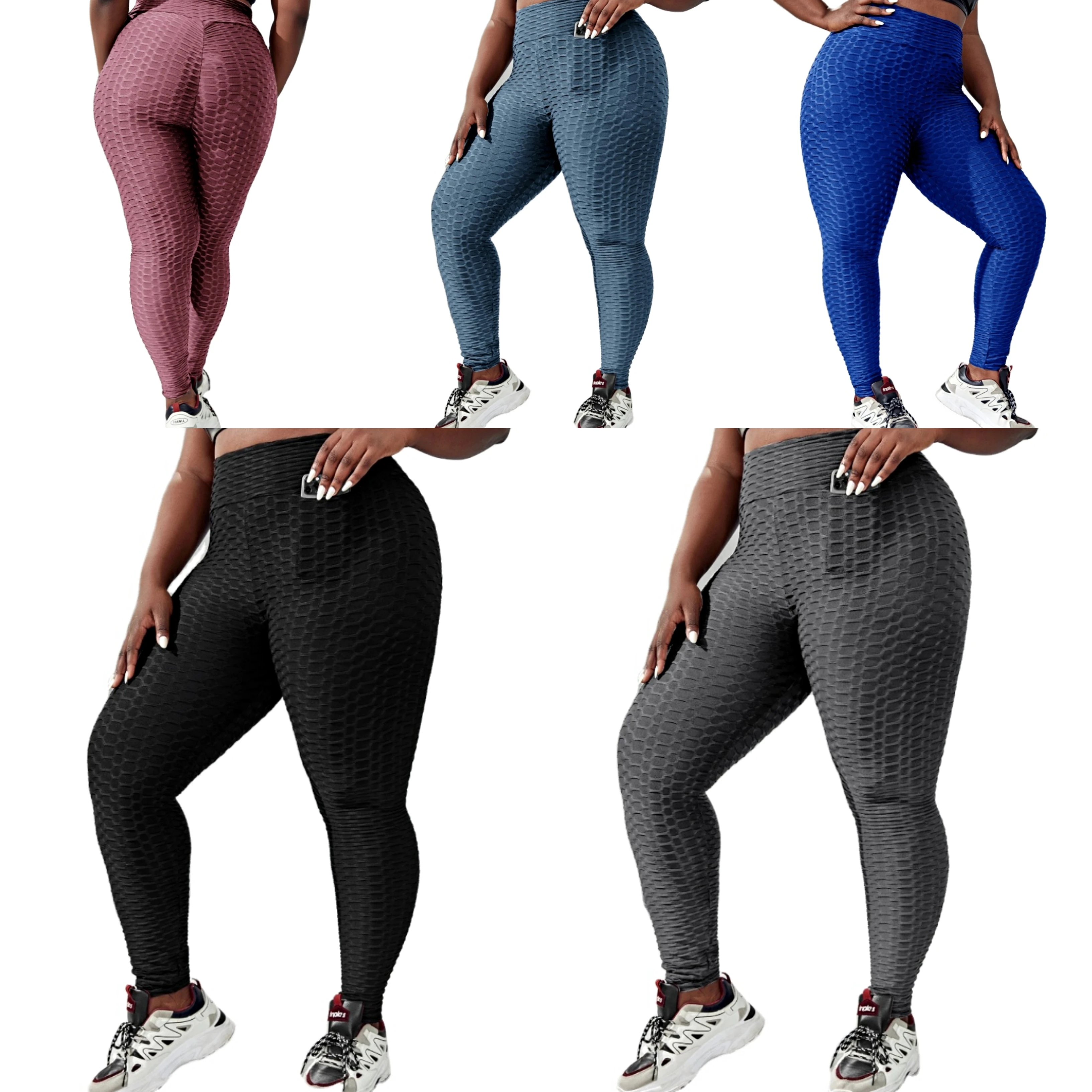 

Amazon Hot Sell Woman Sports Pant Workout Leggings with Pocket Hign Waist Yoga Pants, Customized colors