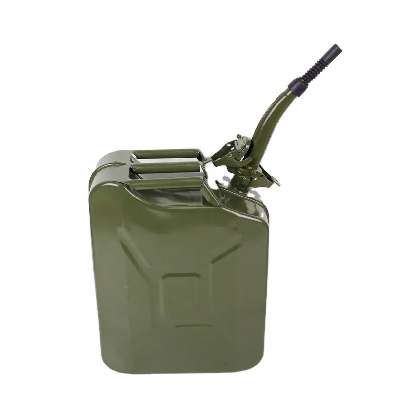 
Professional Ammo Standard Green Steel 5L 10L 20L Fuel Tank Gas Diesel Gasoline Jerry Can 
