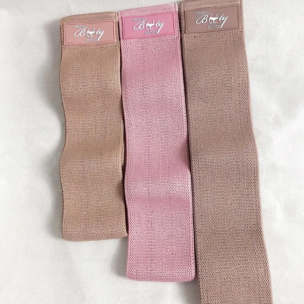 

ODM nude color and logo booty cotton gym bands resistance workout, Many color