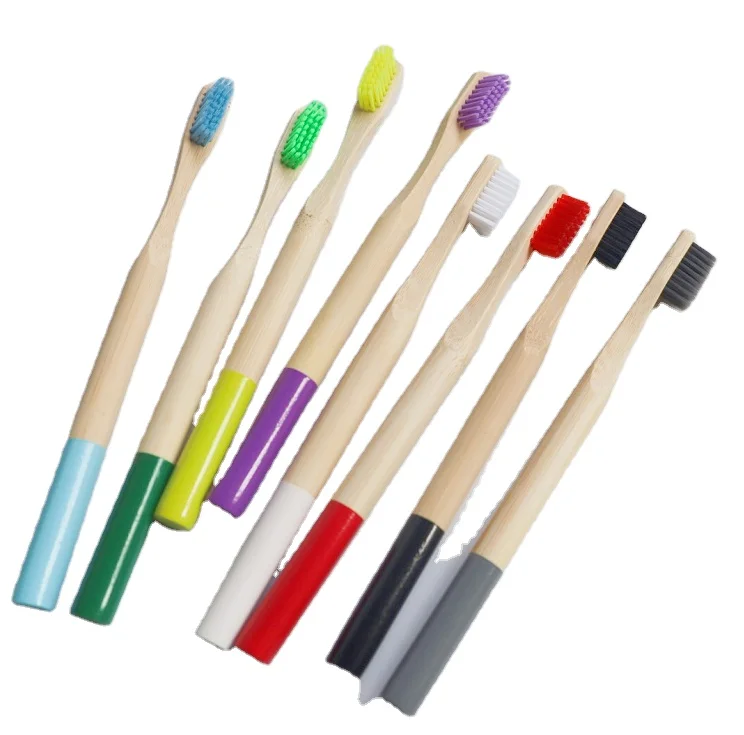 

Biodegradable Ecologique Bamboo Toothbrushes With Soft BPA Free Nylon Bristles Cepillo de Dientes Bambu