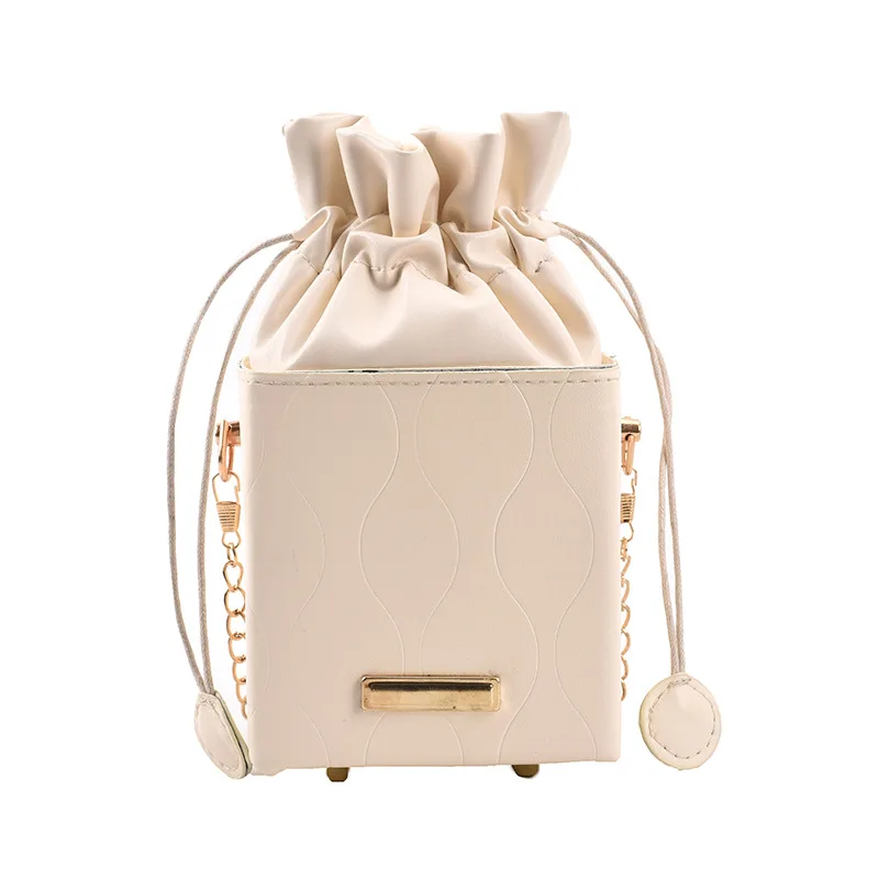 

Wholesale bags women handbags ladies 2021 New Fashion shoulder messenger bag portable pearl chain small square bag, 5 colors
