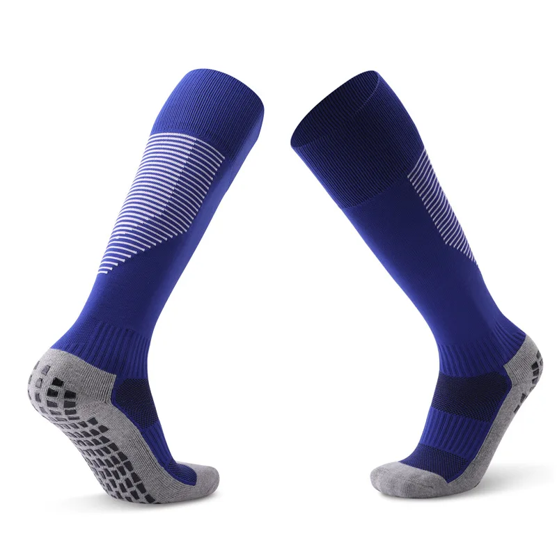 

In Stock Basketball Sports Men Running Thick Anti Slip Athletic Custom Logo Grip Towel Bottom Football Soccer Socks