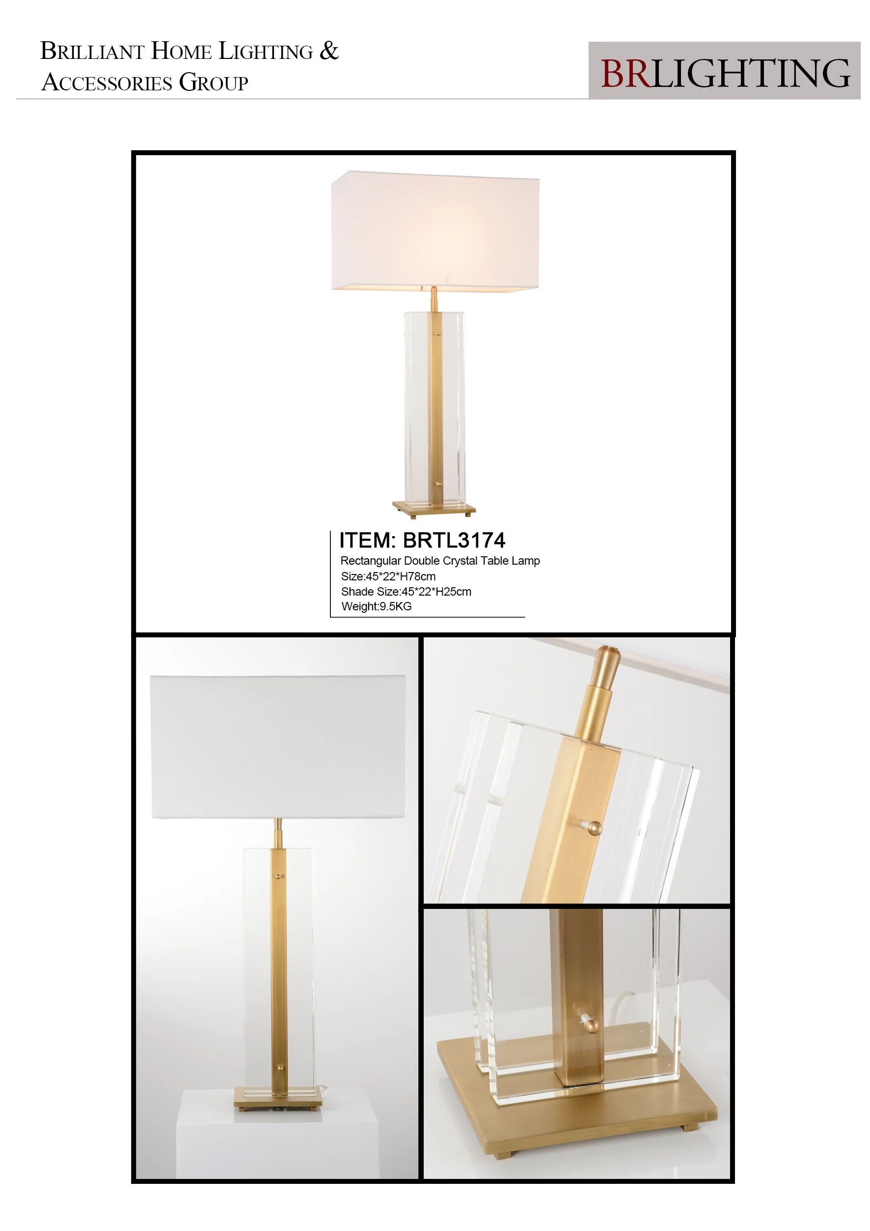 Best Lighting Collection Double Layers Crystal Decorative Table Lamp For Apartment