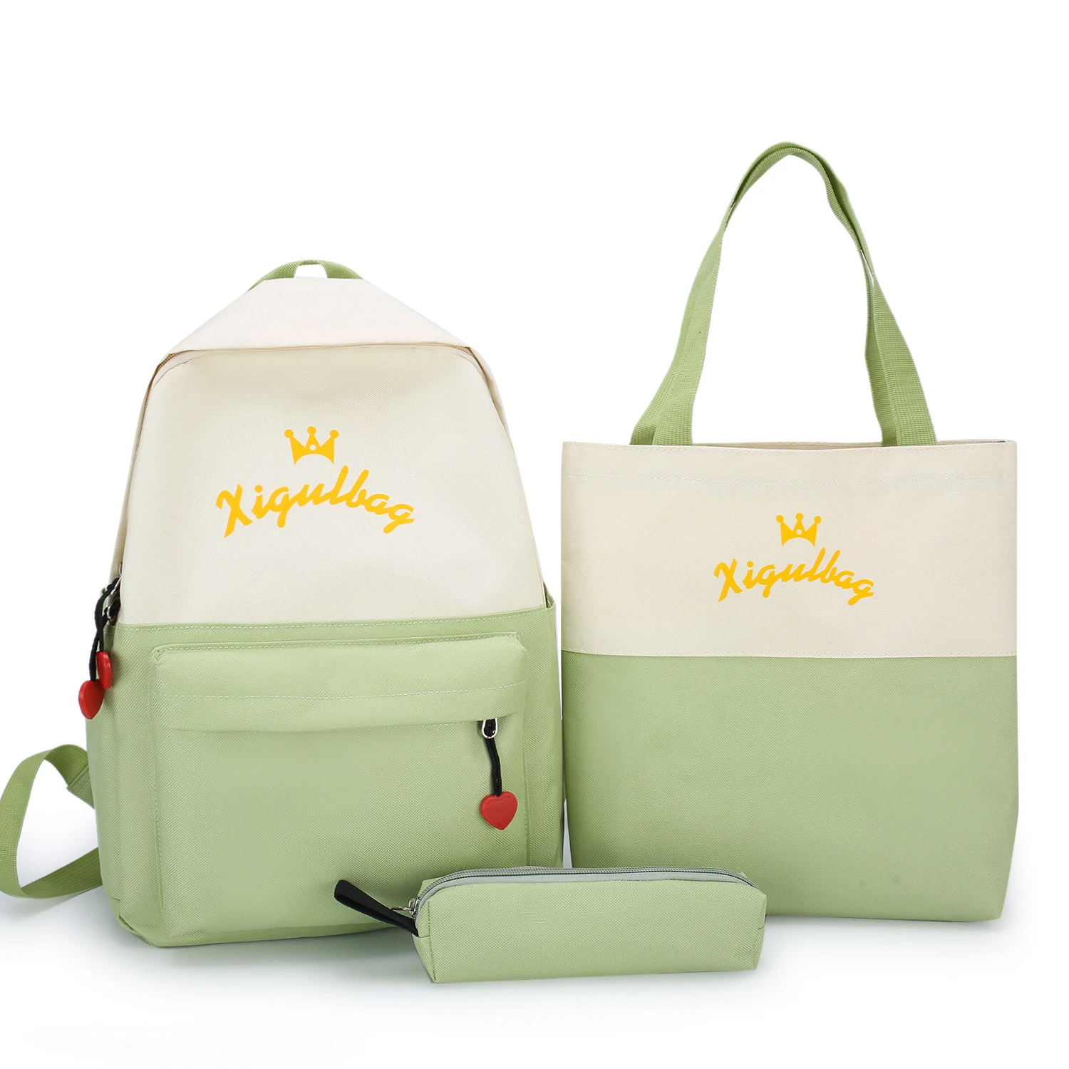 

Korean style children kids school bags 3 pcs set wholesale student trendy book bag backpacks for girls