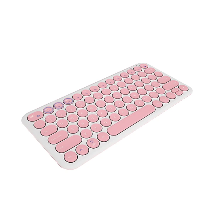 

China wireless keyboard Simultaneous connection of multiple devices One key switch wireless keyboards, Black/pink/white