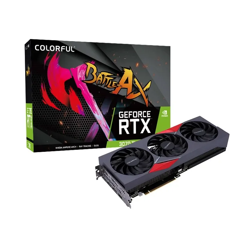 

Colorful Tomahawk GeForce RTX 3070 Ti 8G LHR desktop computer gaming console discrete graphics card