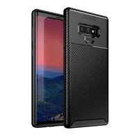 

Note9 Smartphone Brushed Line Rugged Armor Carbon Fiber Soft TPU Phone Case For Samsung Galaxy Note 9