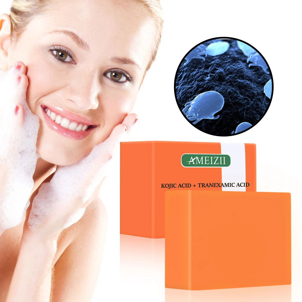 

Private Label Kojic Acid Whitening Soap lamina de jabon Organic Handmade Soap Deep Cleansing Skin Facial Moisturizing seife