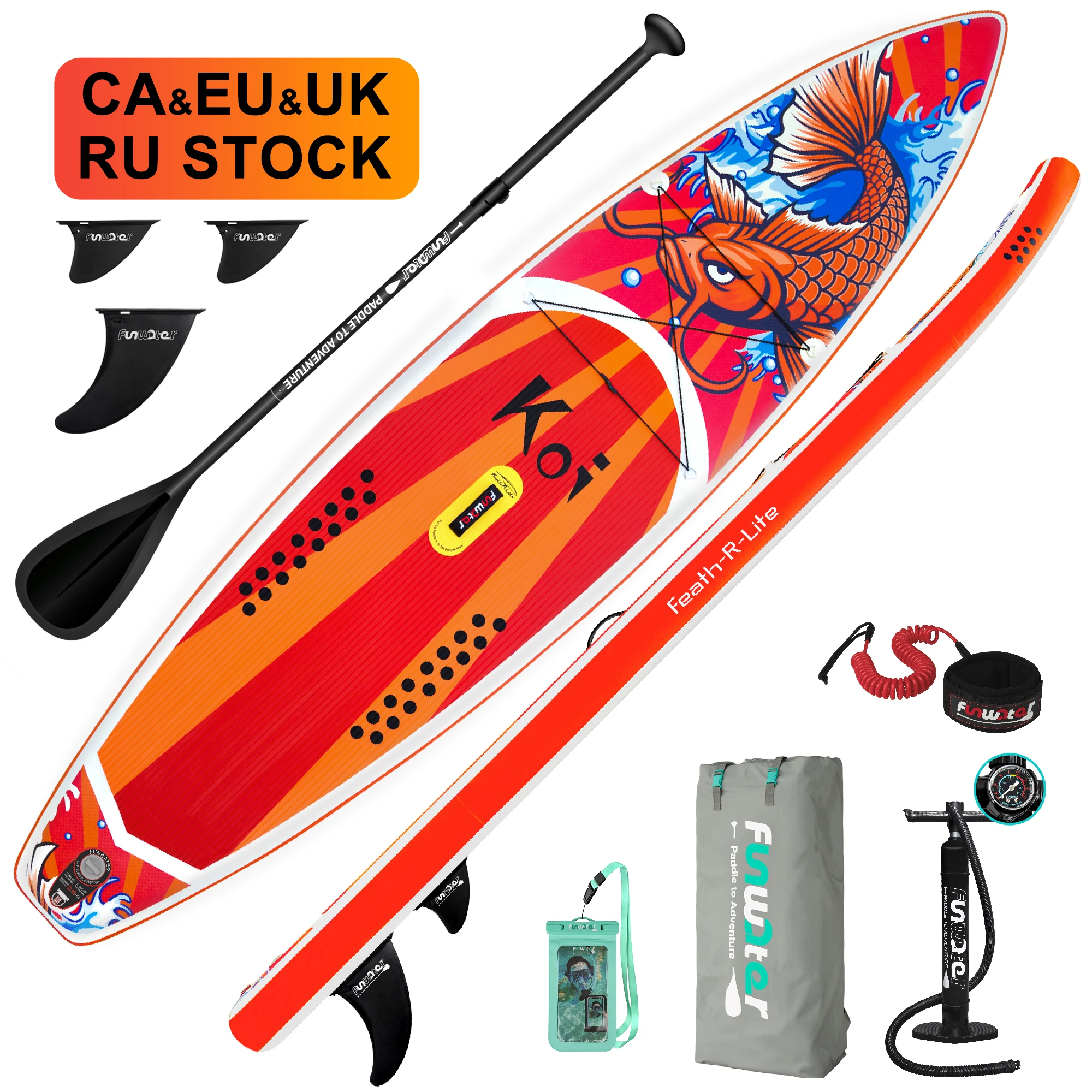 

FUNWATER Dropshipping OEM surfing board inflatable sup padle board wake board paddleboard surfboard water sport wakeboard