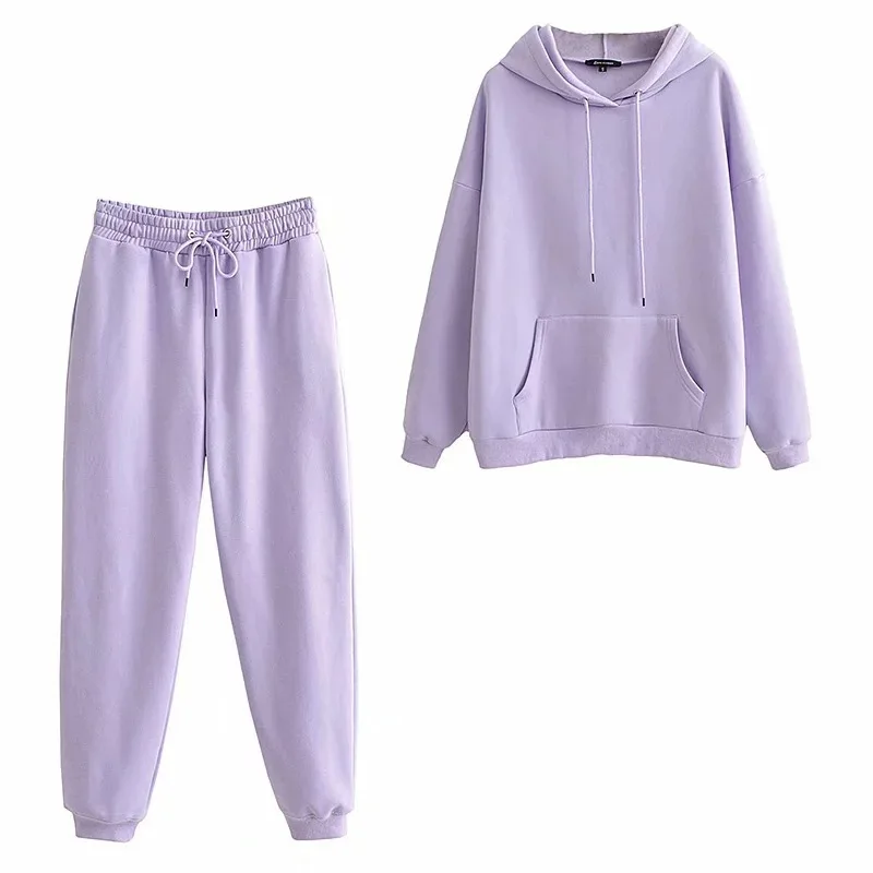 

Womens tracksuits hooded sweatshirts 2020 autumn winter fleece oversize hoodies solid color jackets, Multi, as pircture