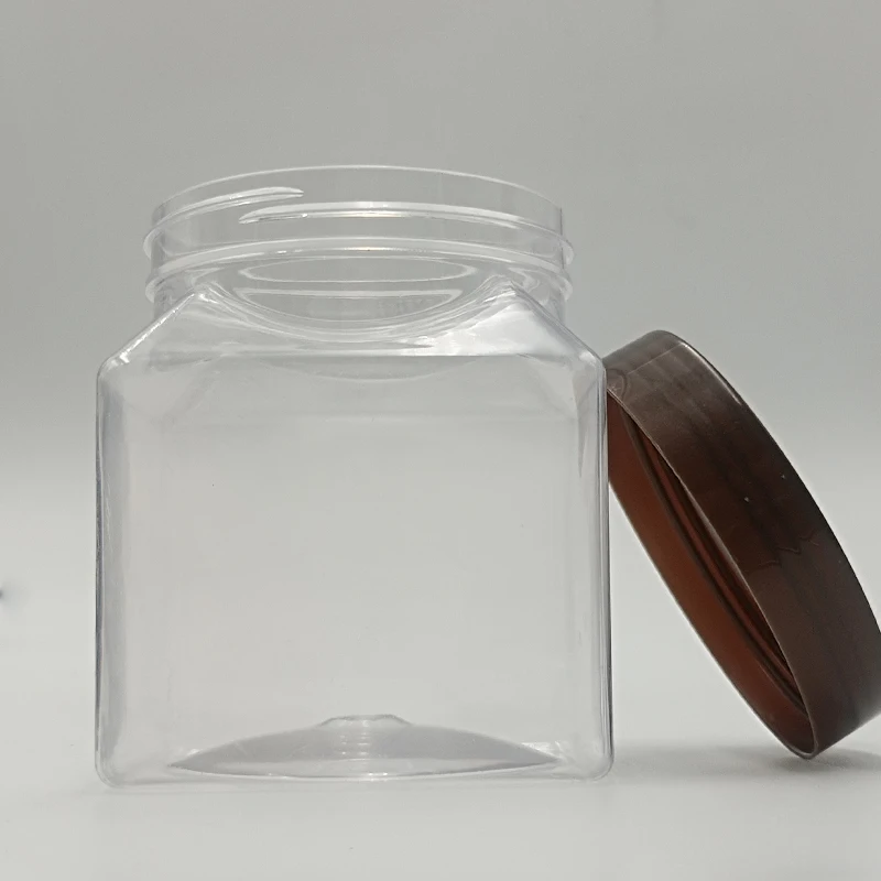 

Wholesale cosmetic transparent little clear white round seals for body butter plastic jars manufacturer with lid