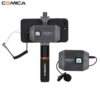 

COMICA CVM-WS50(B) UHF 6 Channels and 60m Working Distance Wireless Lavalier Microphone for Smartphone with Ordinary Grip