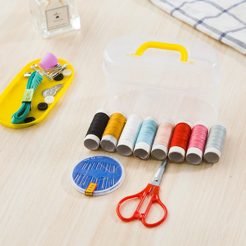 

Sewing Bag Workbox Needlework Set Home Travel Tools Sewing Kit Sewing Box Set Tools, As show