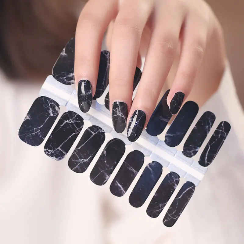 

2023 Popular Special Pattern Nail Stickers Custom Nail Wraps 3d Marble Art Butterfly Designers Nail Stickers