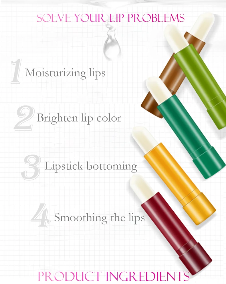 Aichun Beauty Custom Vitamin C Mini Natural Pink Color Change Lip Balm