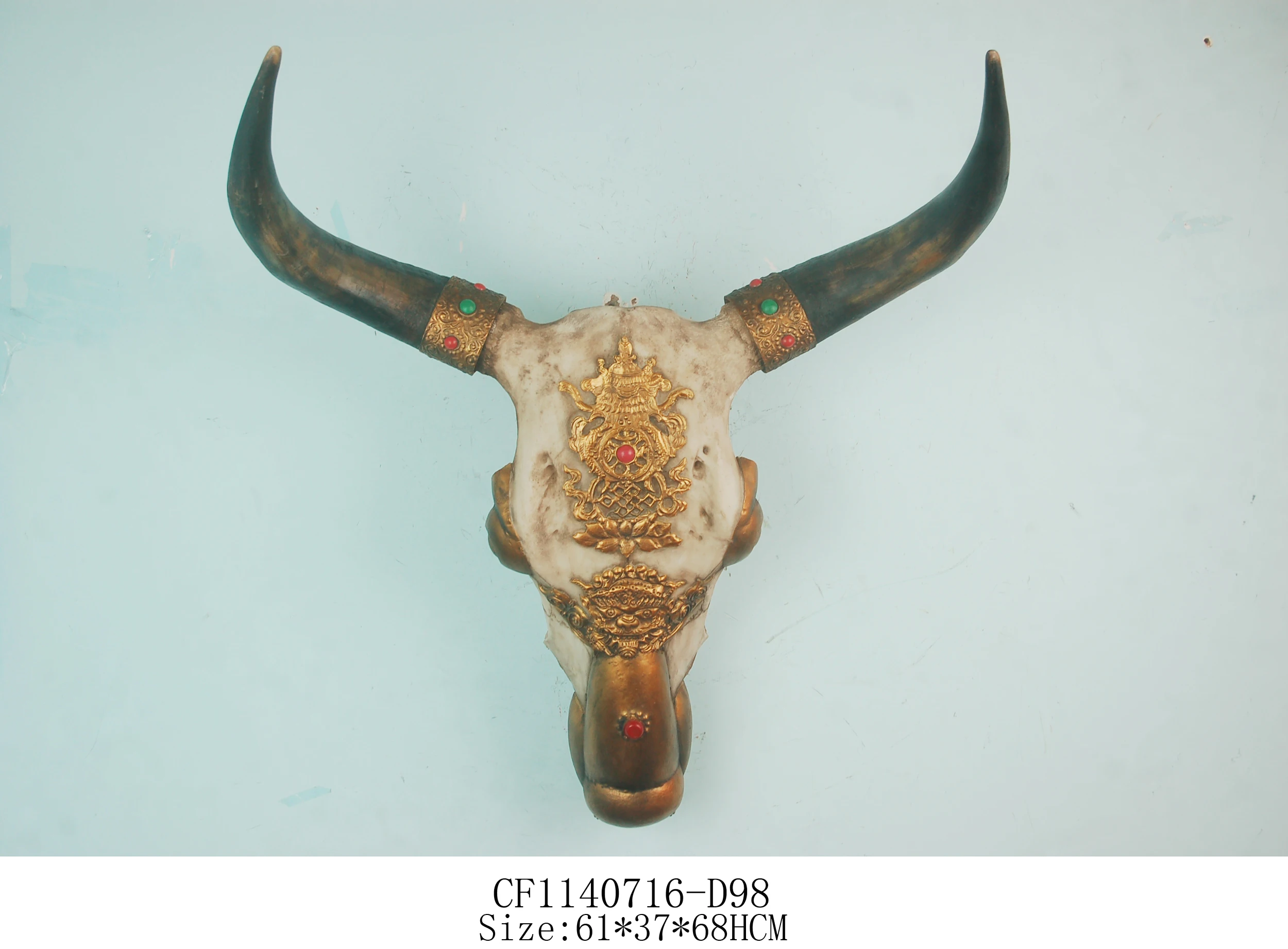
Wholesales Resin Animal Bull Deer Head Sculpture Cow Head Home Decor Creative Gifts 