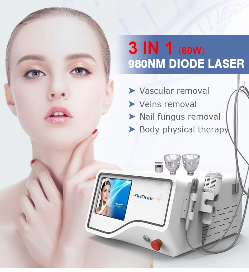 

professional laser vascular 40w ce 980nm 1470nm endovenous vein laser 980nm 1064nm fungus nail removal