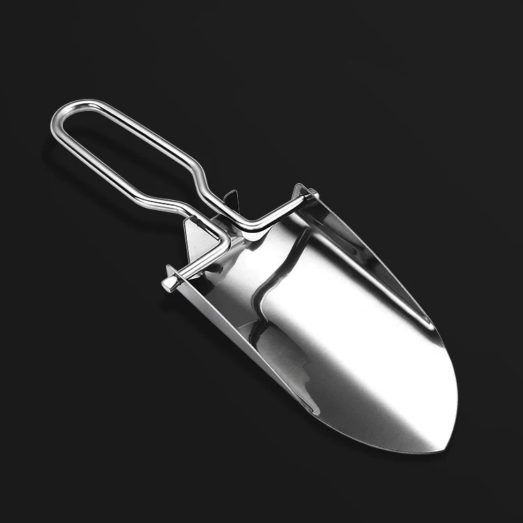 China Manufacturer Professional New Stainless Steel  mini folding garden Shovel