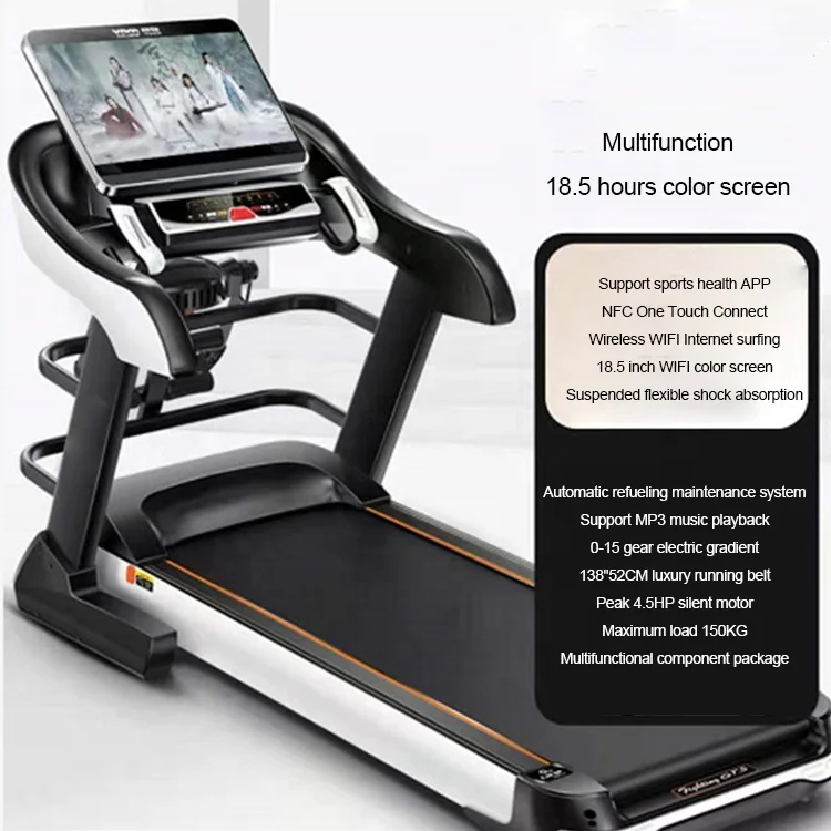 

Treadmill For Walking Treadmill Home Fitness Running Machine, Black
