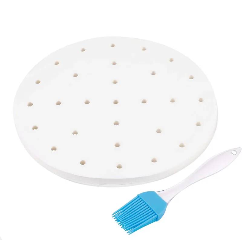 
Eco-friendly Hot Sale Popular Bamboo Steamer Liners Steaming Paper 