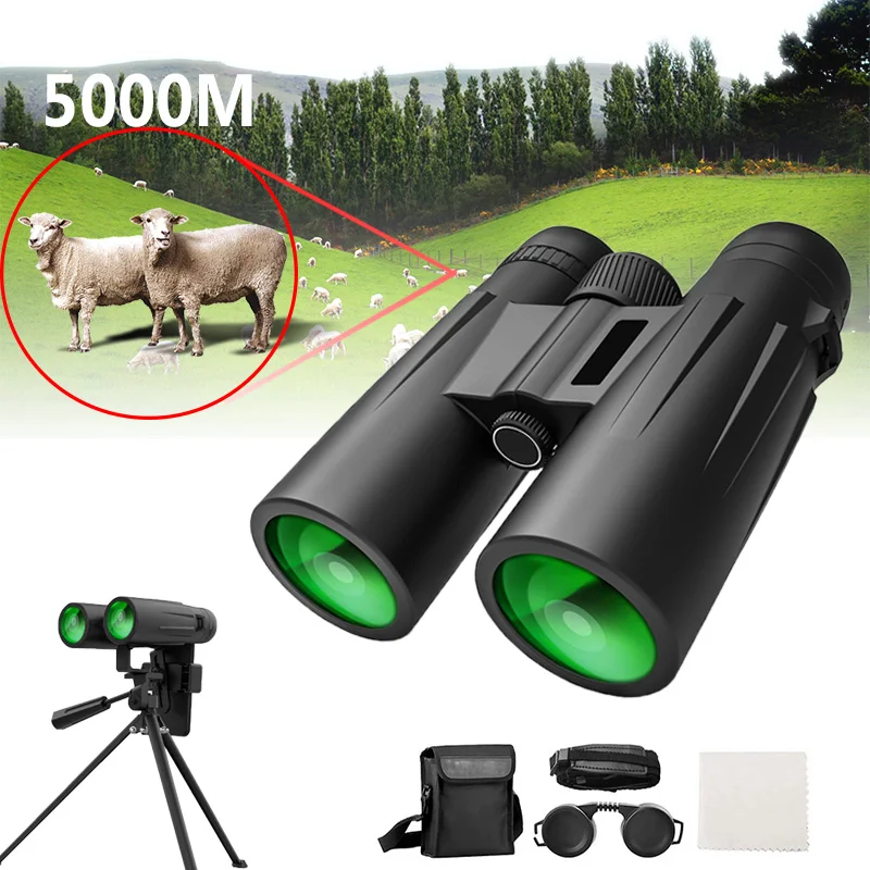 

Professional Binoculars Telescope Long Range Waterproof Smartphone Camera HD BAK4 Low Light Night Outdoor Camping Hunting