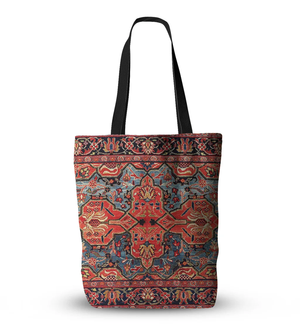 

Digital Printing 12 Oz Thick Polyester Cotton Canvas Women Daily Bohemian Tribal Aztec Print Shopping Beach Casual Boho Tote Bag, 10 choices