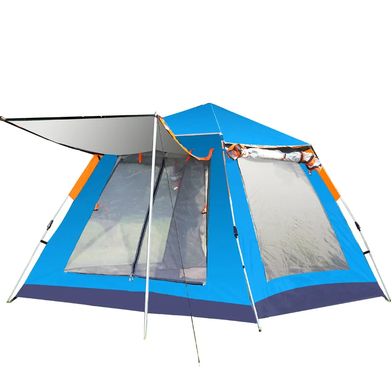 

Portable automatic speed opening picnic camping tent sunscreen and rainproof camping outdoor four sided tent