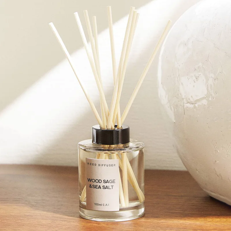 

Customized high quality best scent 100ml fragrance home freshener aroma luxury glass bottle reed diffuser with sticks