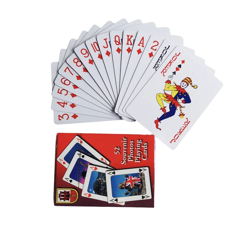 

new product wholesale manufacturer promotional souvenir custom printing paper poker card, paper playing card, Cmyk 4c printing and oem