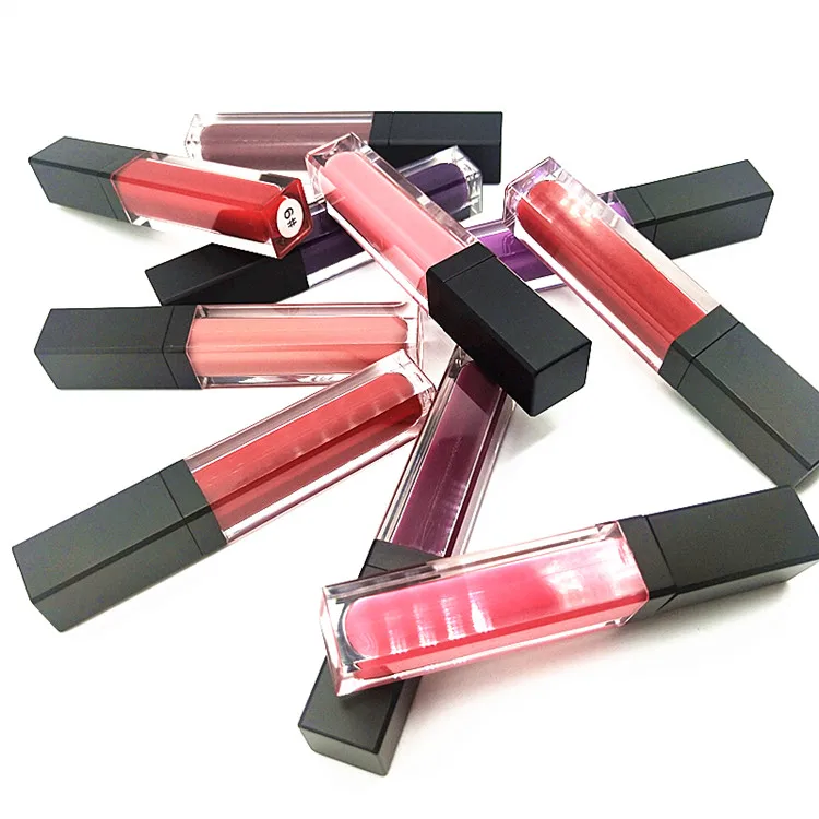 

33colors Matte lip gloss square tube lipgloss Waterproof long Lasting sunscreen liquid lipstick printing custom logo