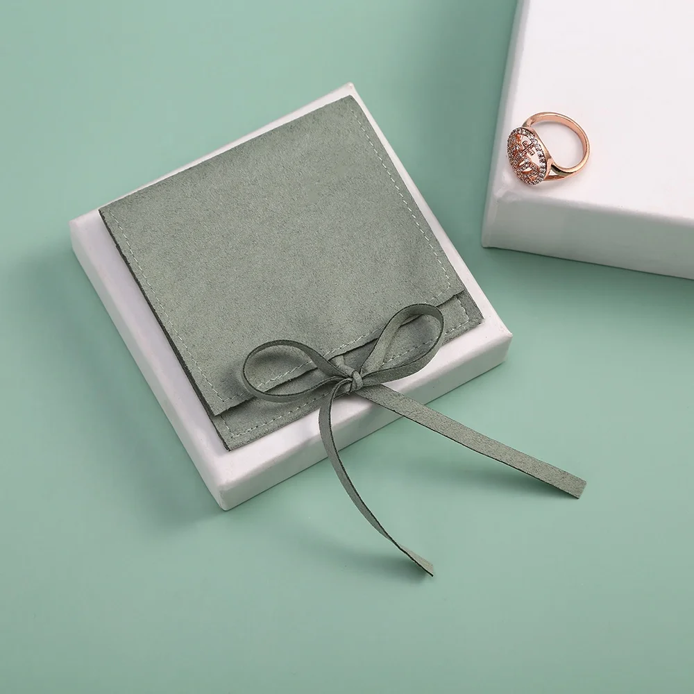 

New Light Green 8x8cm Jewellery Pouches Jewelry Packaging Pouches Chic For Party Gift Storage Bag