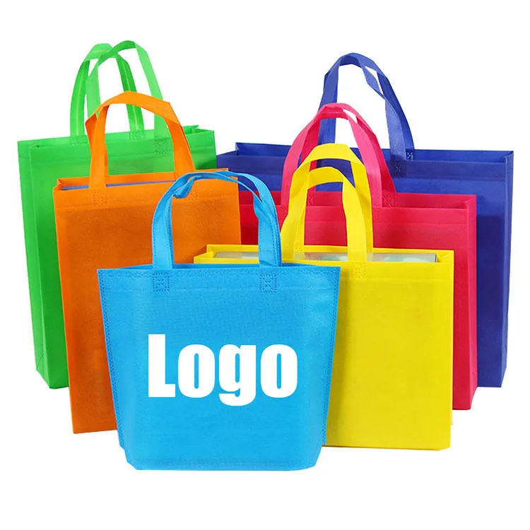 

YASEN Reusable Non Woven Polypropylene Tote Bag Custom Logo Eco Friendly Heat Sealed PP Non-Woven Shopping Bag