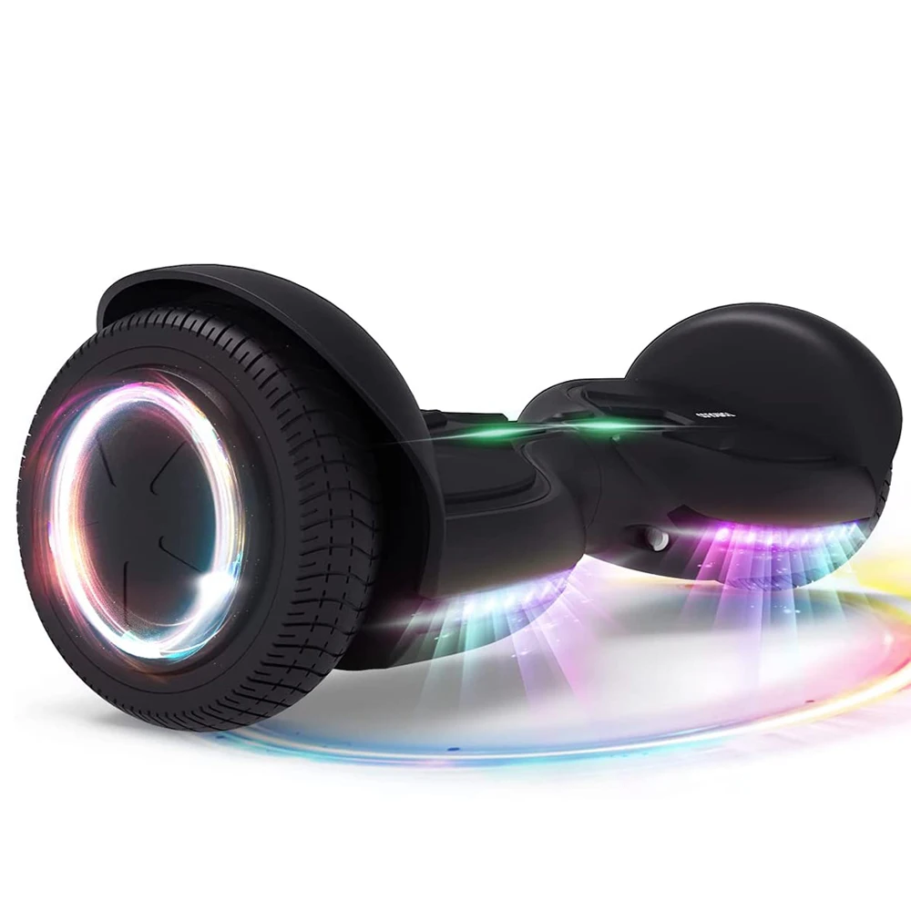 

Tomoloo CE UL certification motor smart APP two 2 wheel 6.5 Inch self balancing hover board with music bluetooth palying, Black, pink, blue