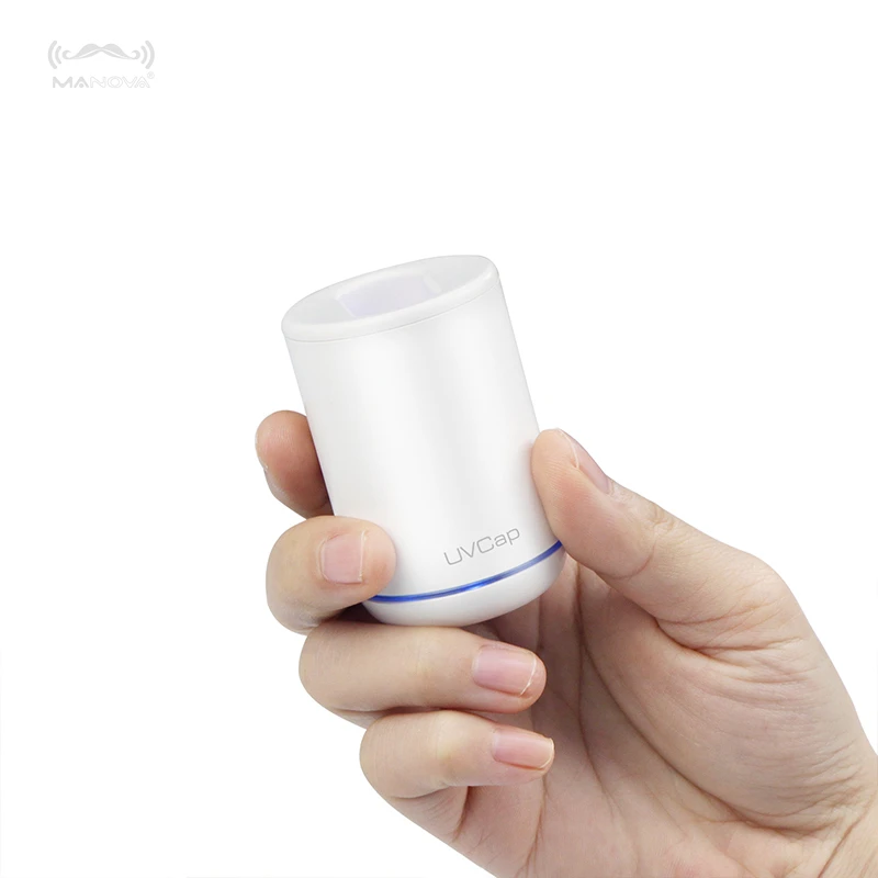 

USB Rechargeable kc Battery powered toothbrush sanitizer portable mini uv uvc led light one toothbrush sterilizer