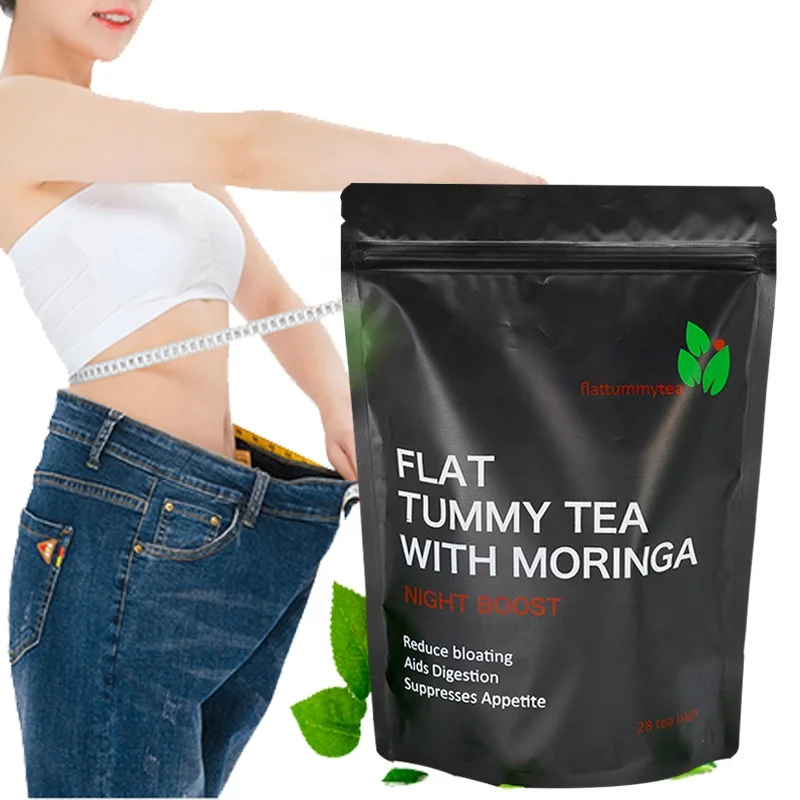 

Flat belly tea with moringa weight loss 28 days skinny detox tea slimming burn fat green teabag flat tummy tea