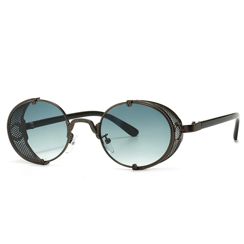 

2154 2021 New Modern Luxury Brand Design Fashion Cool Steampunk Men And Women Retro Round Shades Sunglasses