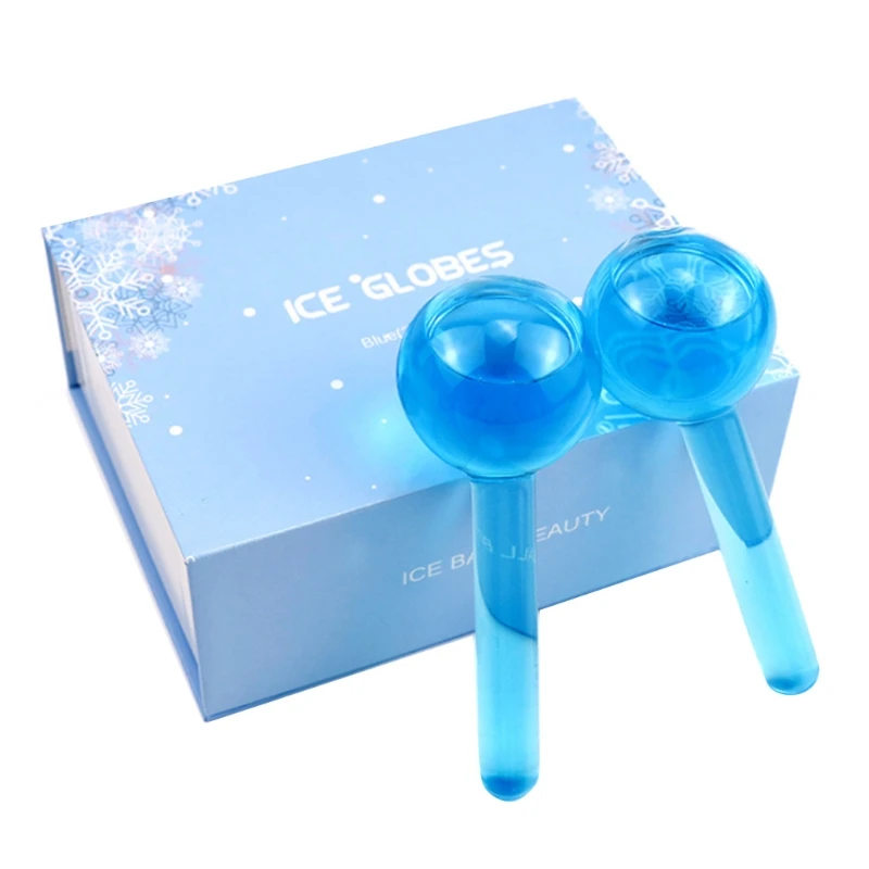 

face massager skin tightening ice globes small beauty ball facial ice globe, Pink,purple,blue