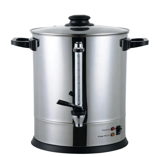 
Manufacturer Commercial Electric Tea Kettle Thermostat Adjustable Stainless Steel Water Boiler 20~35L 