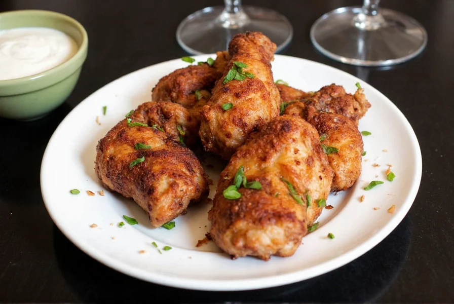 Blackened chicken served on a plate