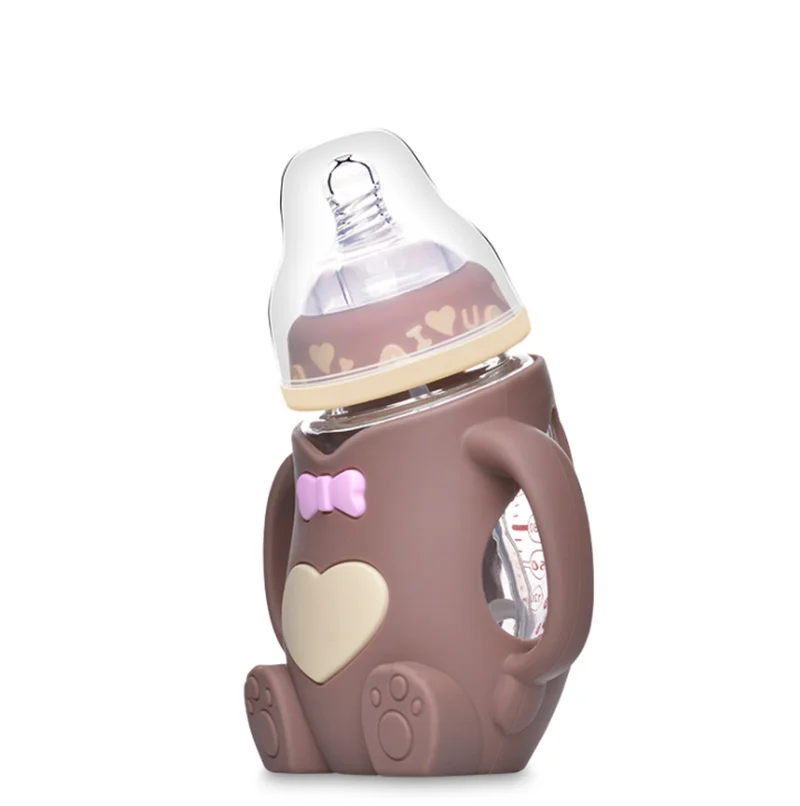 

baby feeding bottle glass milk baby bottle  baby bottles, Pink/light pink/ brown/mint/purple