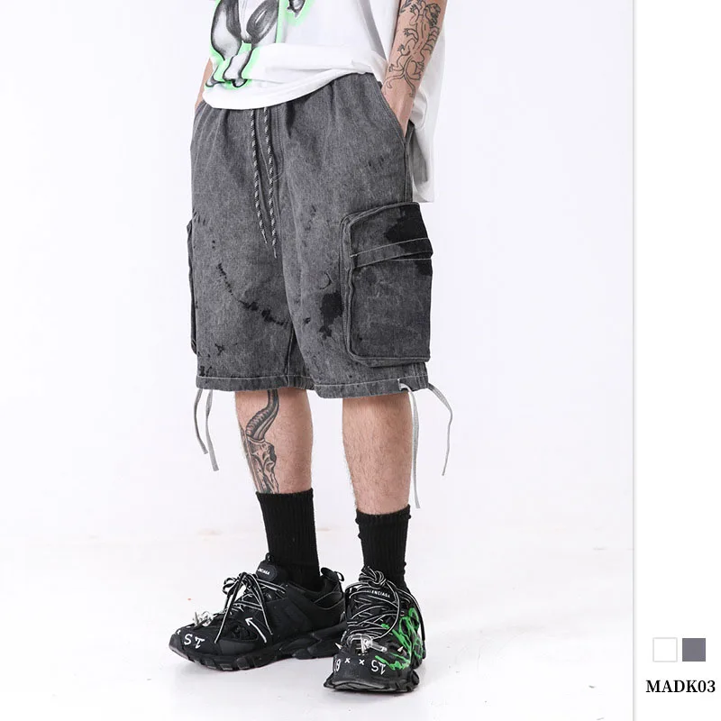 

Oversized Streetwear Hip Hop Tie Dye Cargo Shorts For Men