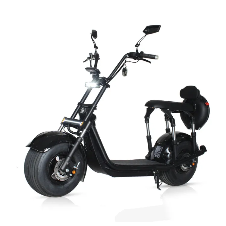 USA Warehouse 2000W Powerful Motor Fat Tire Citycoco Electric Scooter, Black/purple/gold/customized color