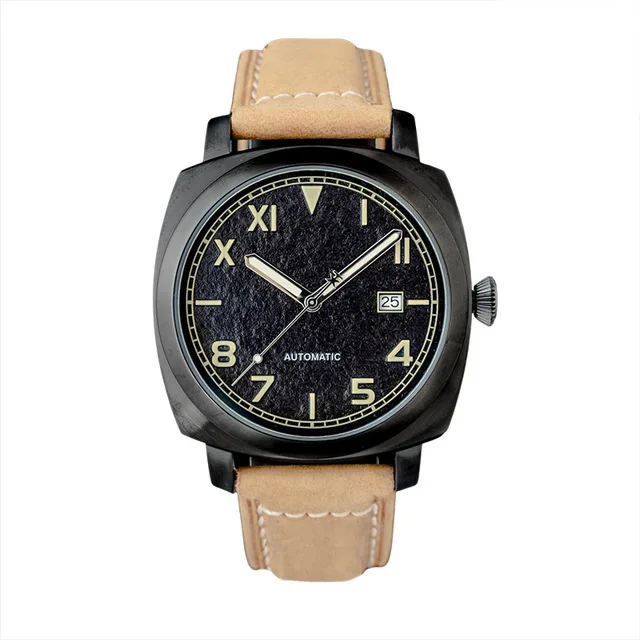 

43mm Calendar Men's Military Automatic Mechanical Watch NH35 Movement Super Luminous Army Wristwatches 50m Waterproof