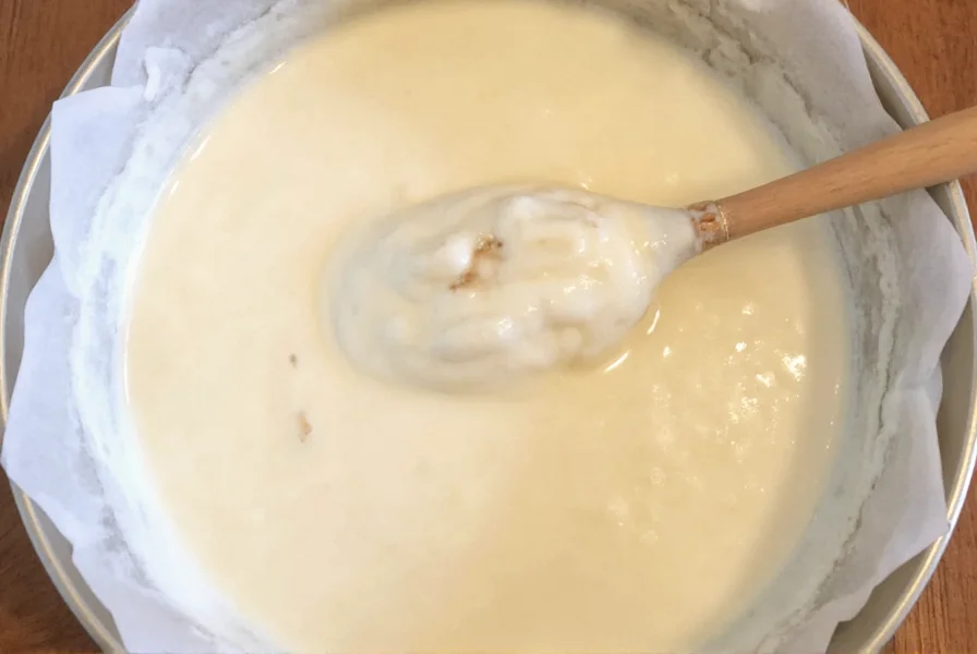 Step-by-step process of making cinnamon roll icing in a mixing bowl with ingredients