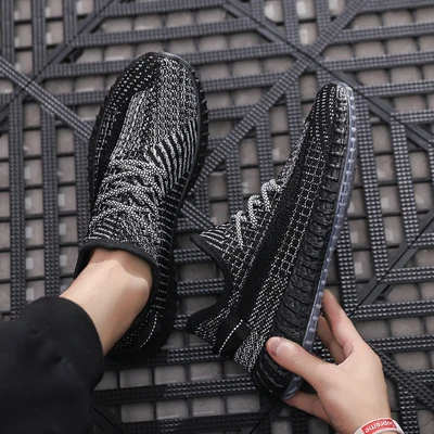 

Men Fly Knitted Sport Shoes Inventory Shoes, Customized colors