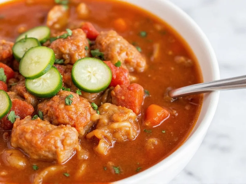 Slow Cooker Stuffed Cabbage Soup: Easy Comfort Food