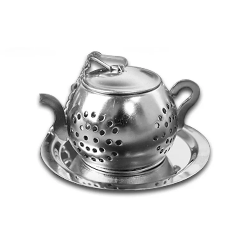 

WHY159 304 Stainless Steel Reusable Tea Infuser Tea Strainer Teapot Loose Tea Filter Teaspoon, Sliver