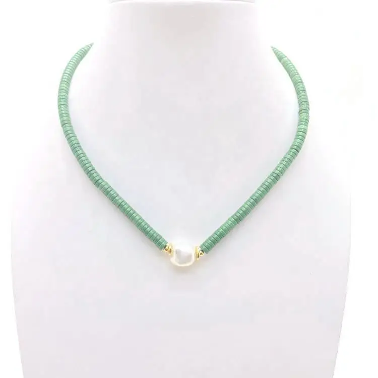 

NEW Natural Stone colorful long beaded necklace pendant Fashionable Handmade pearl women beaded necklace, Picture shows