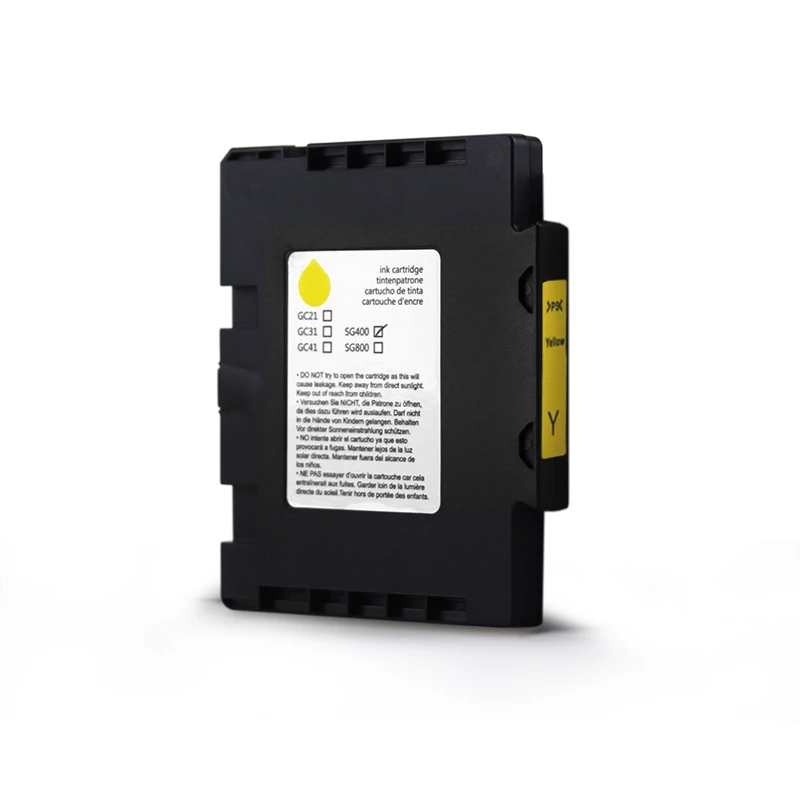 
4 colors standard volume EMPTY compatible ink cartridge GC41 for RICOH & SAWGRASS SG400 SG800 printers 