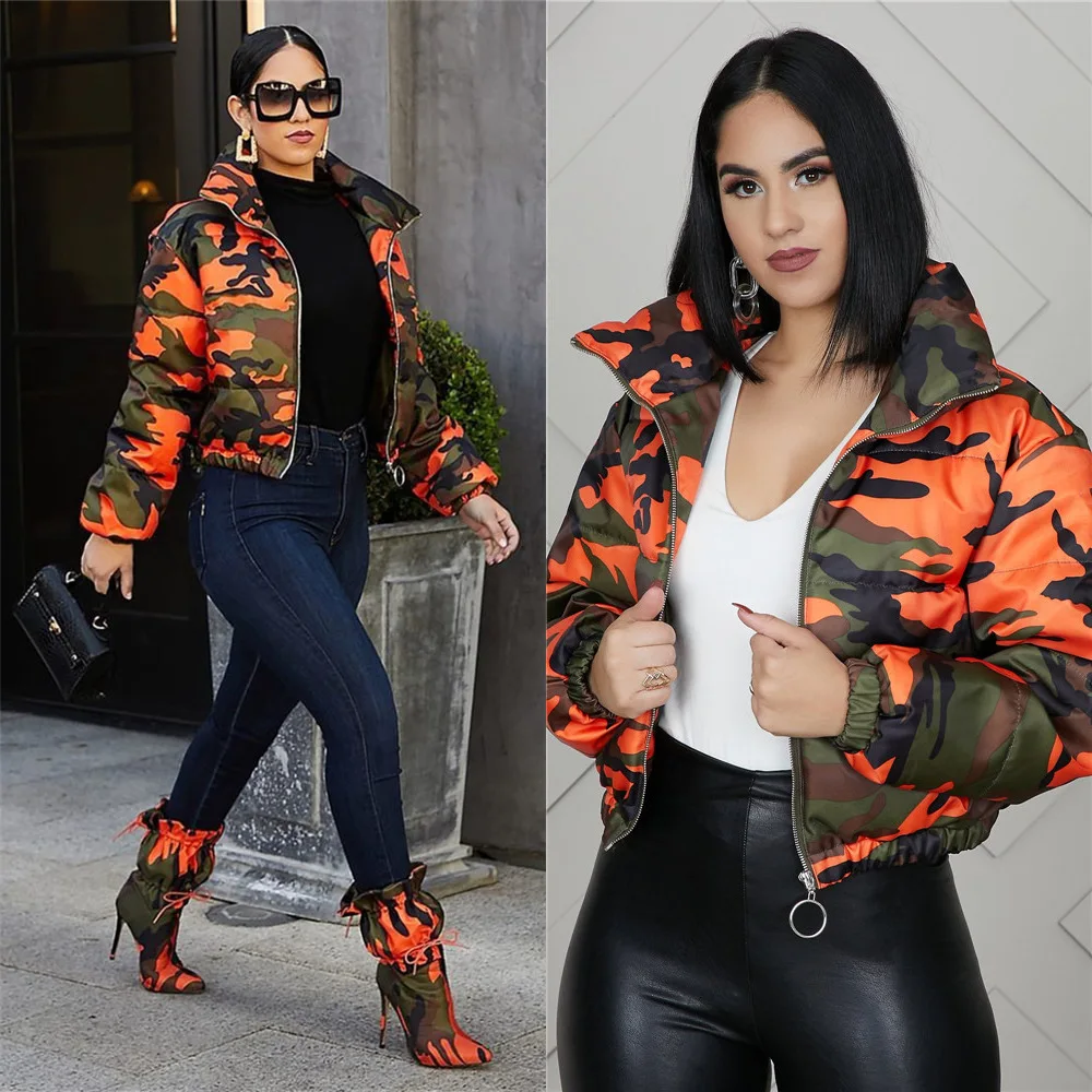 

2020 Qzxuanyu fall clothing for women plus size fall clothing fall como jackets women, Orange